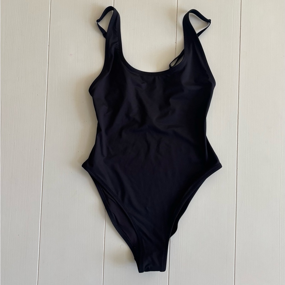 SKIMS Black Women Swim One Piece